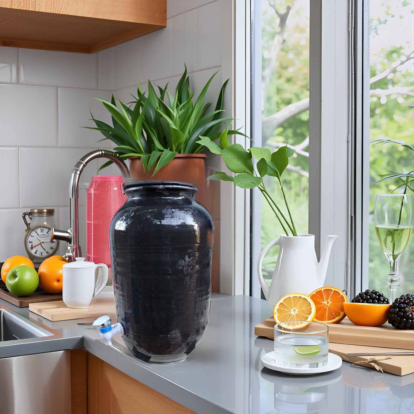 💧 Cool Carbon Alkaline Clay Water Dispenser/Jug – (12 LTR)