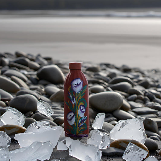 2x Alkaline clay water bottle (1L)