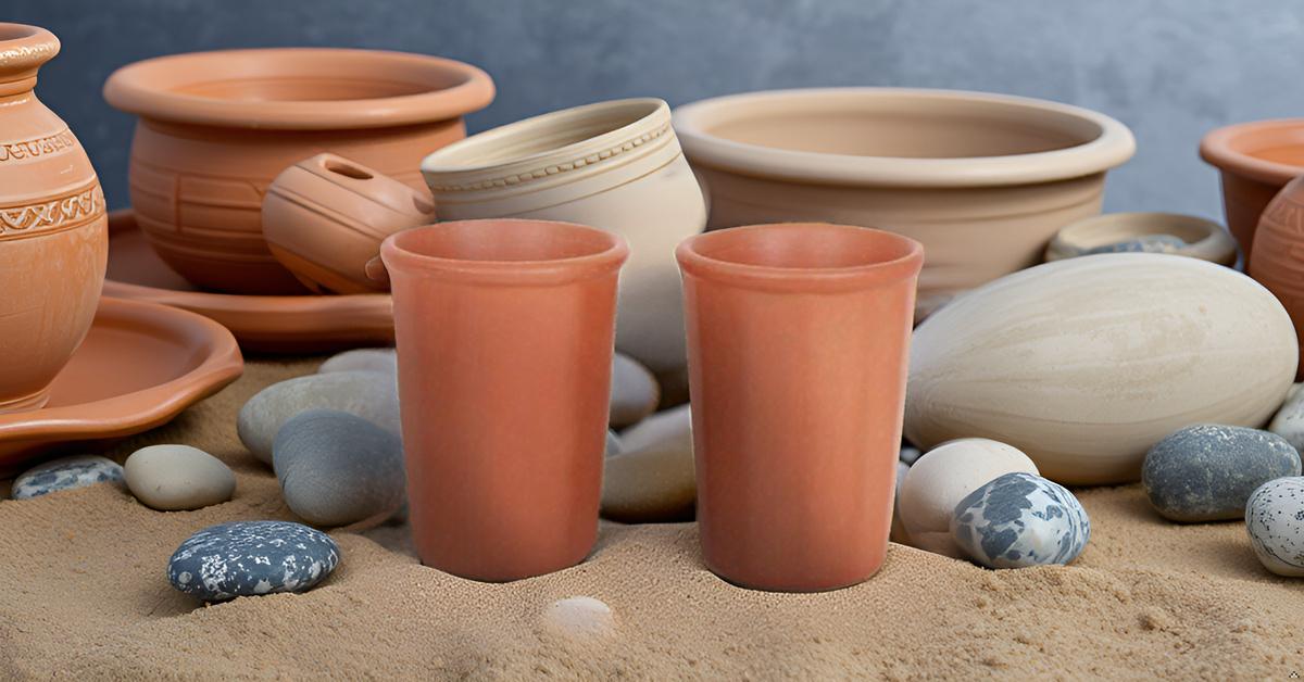 Pure Alkaline Clay Drinking Glass