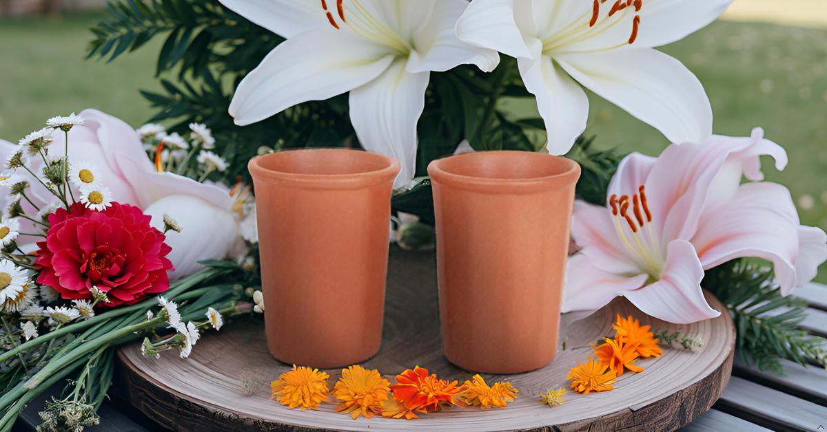 Pure Alkaline Clay Drinking Glass