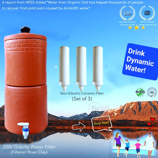 [REPLACEMENT] Gravity Dynamic Water Filter~ Alkaline Clay 20L